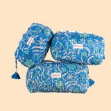 Sapphire Makeup Pouch Set