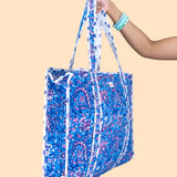 Paisley Zipper Tote Bag