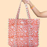 Kesariya Reversible Tote Bag