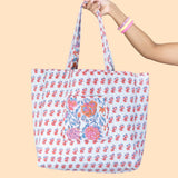 Jaipur Bloom Reversible Tote Bag