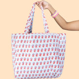 Jaipur Bloom Reversible Tote Bag