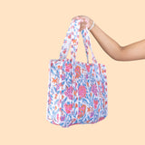 Jaipur Bloom Mini Zipper Tote Bag