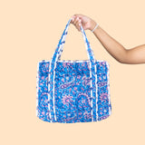 Paisley Mini Zipper Tote Bag