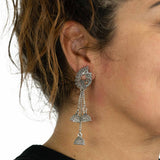 Saanvi Oxidized Earrings