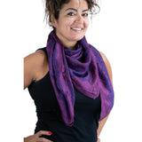 Peacock Plume Silk Scarf