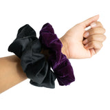 Purple Velvet Scrunchies