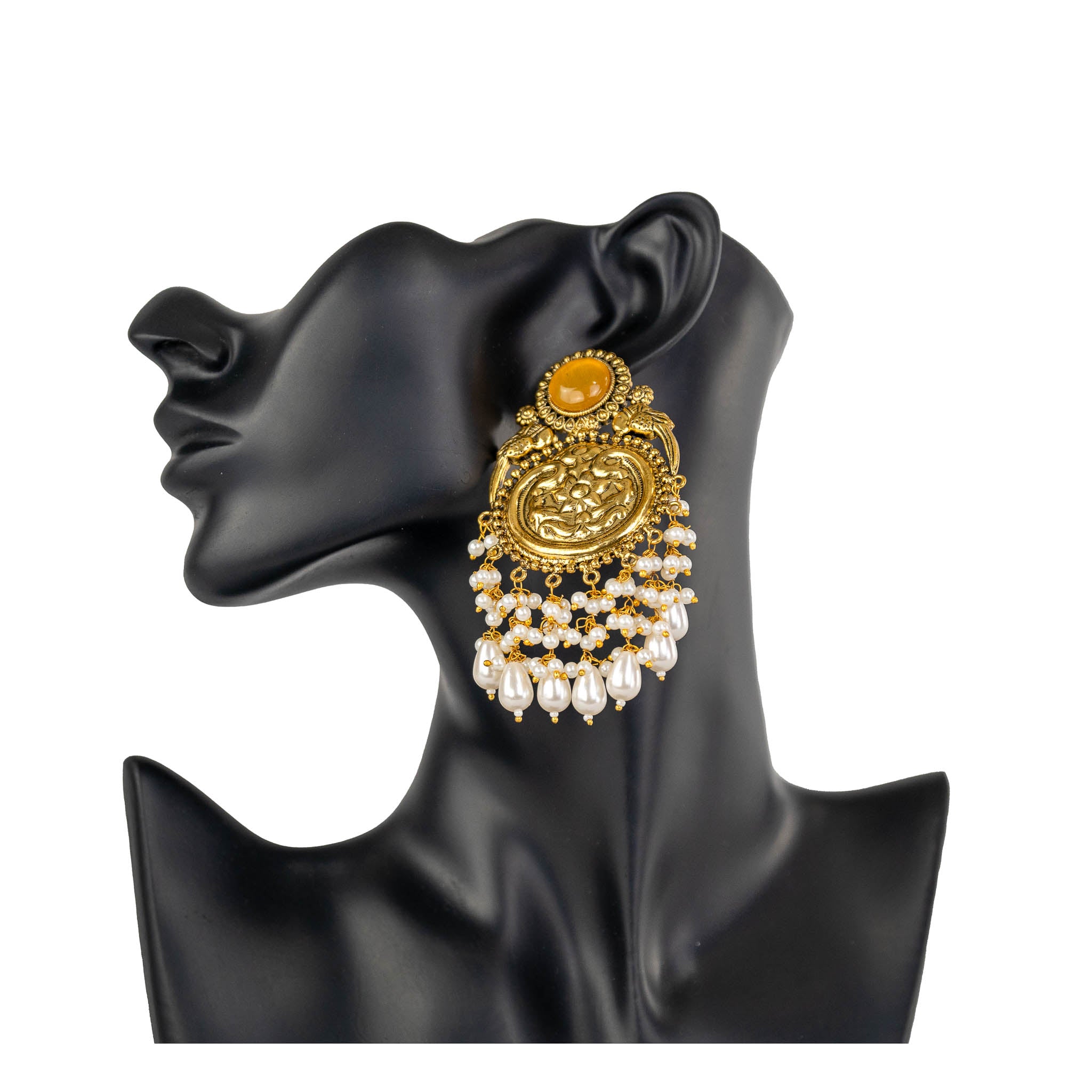Nawab Oxidized Earrings