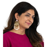 Nawab Oxidized Earrings