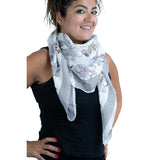 Gardenia Silk Scarf