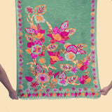 Peacock Plumage Woolen Scarf